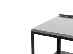 Ulkokalusteet<Beliani Ulkokeittion Saareke Teras 2 Hyllya Musta 80 X 50 Cm Vilama