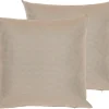Best Sale Beliani Ulkokoristetyyny Hiekanruskea 40 X 40 Cm 2 Kpl Palairos