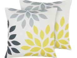 Best Beliani Ulkokoristetyyny Monivarinen 45 X 45 Cm 2 Kpl Riale