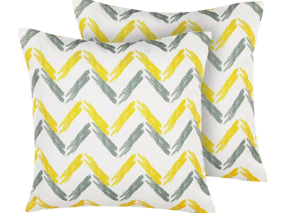 Discount Beliani Ulkokoristetyyny Monivarinen 45 X 45 Cm 2 Kpl Affile