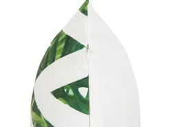 Tekstiilit<Beliani Ulkokoristetyyny Valkoinen/Vihrea 45 X 45 Cm 2 Kpl Brento