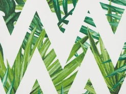 Tekstiilit<Beliani Ulkokoristetyyny Valkoinen/Vihrea 45 X 45 Cm 2 Kpl Brento