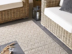 Matot<Beliani Ulkomatto Beige 120 X 180 Cm Ajmer