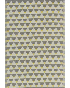 Matot<Beliani Ulkomatto Harmaa/Keltainen 120 X 180 Cm Hisar