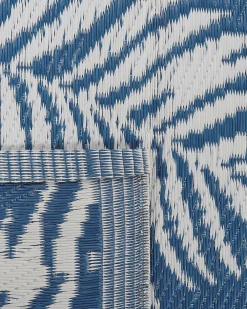 Online Beliani Ulkomatto Kaksipuolinen Laivastonsininen 120 X 180 Cm Kota