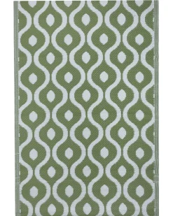 Store Beliani Ulkomatto Kaksipuolinen Tummanvihrea 120 X 180 Cm Pune