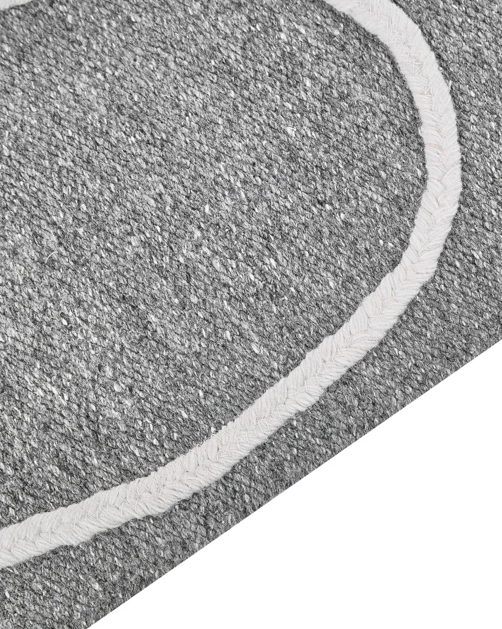 Best Sale Beliani Ulkomatto Kangas Harmaa 140 X 200 Cm Yavu