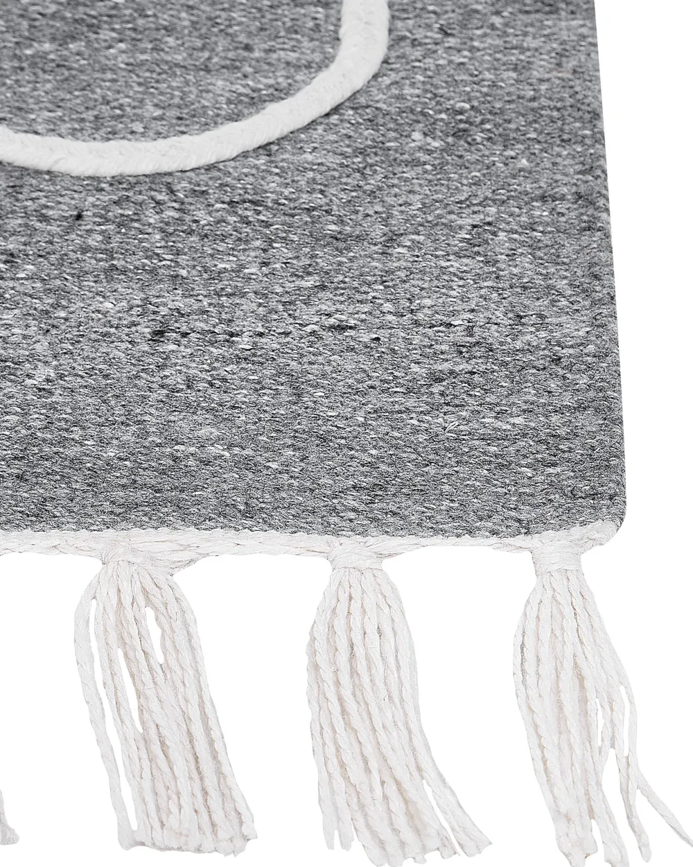 Best Sale Beliani Ulkomatto Kangas Harmaa 140 X 200 Cm Yavu