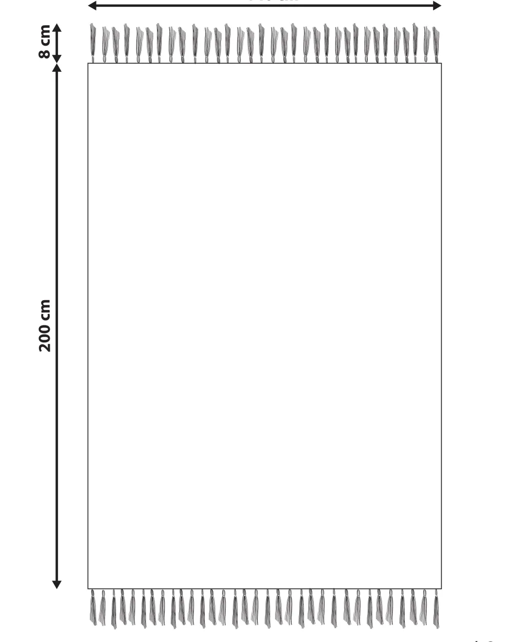 Best Sale Beliani Ulkomatto Kangas Harmaa 140 X 200 Cm Yavu