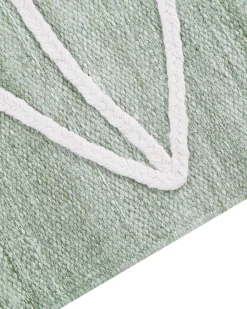 Store Beliani Ulkomatto Kangas Vaaleanvihrea 140 X 200 Cm Yavu