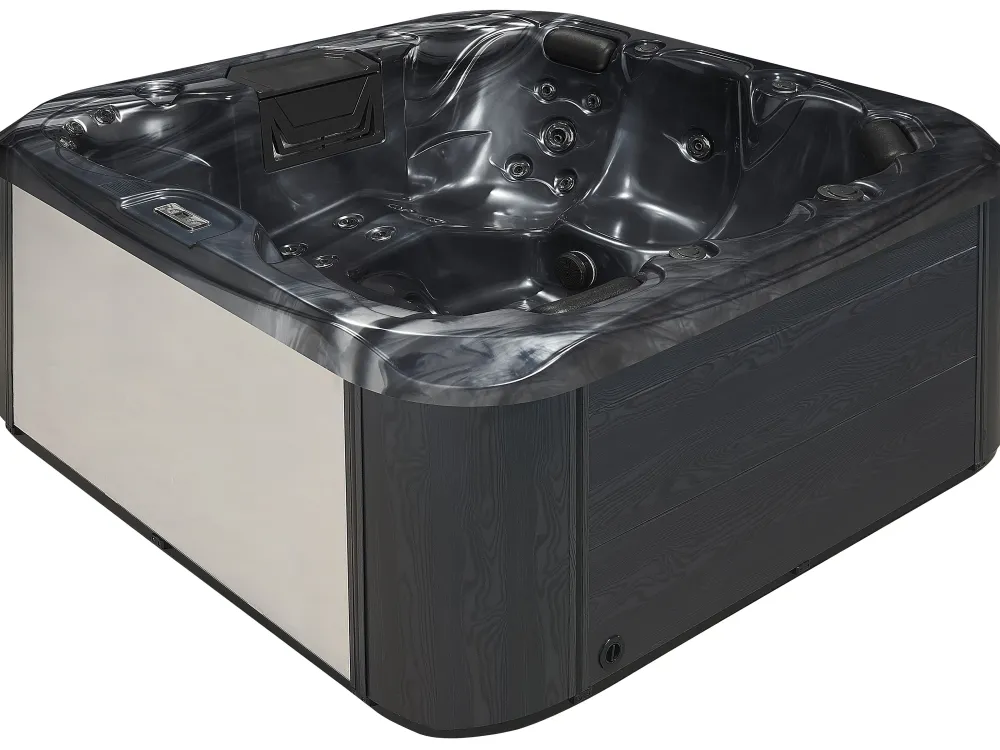 Kylpy- & Poreammeet<Beliani Ulkoporeallas Led-Valot Grafiitinharmaa 200 X 200 Cm Lastarria