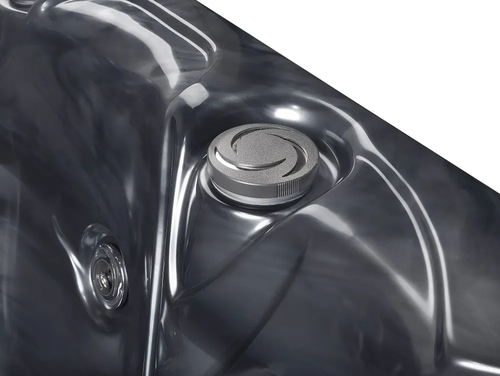 Kylpy- & Poreammeet<Beliani Ulkoporeallas Led-Valot Grafiitinharmaa 200 X 200 Cm Lastarria