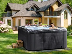 Kylpy- & Poreammeet<Beliani Ulkoporeallas Led-Valot Grafiitinharmaa 200 X 200 Cm Lastarria