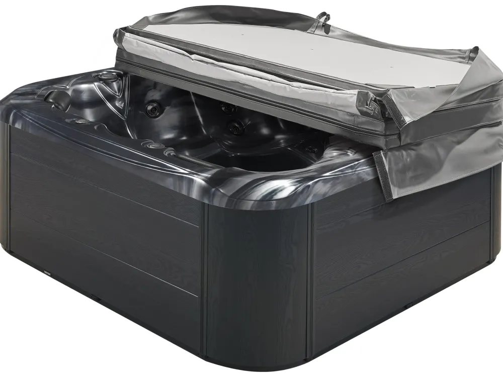 Kylpy- & Poreammeet<Beliani Ulkoporeallas Led-Valot Grafiitinharmaa 200 X 200 Cm Lastarria