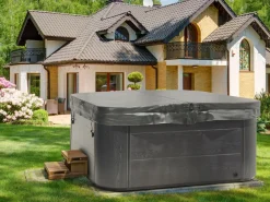 Kylpy- & Poreammeet<Beliani Ulkoporeallas Led-Valot Grafiitinharmaa 200 X 200 Cm Lastarria