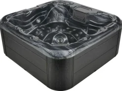 Kylpy- & Poreammeet<Beliani Ulkoporeallas Led-Valot Grafiitinharmaa 200 X 200 Cm Lastarria