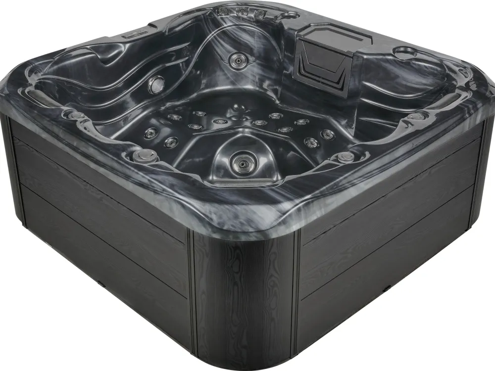 Kylpy- & Poreammeet<Beliani Ulkoporeallas Led-Valot Grafiitinharmaa 200 X 200 Cm Lastarria