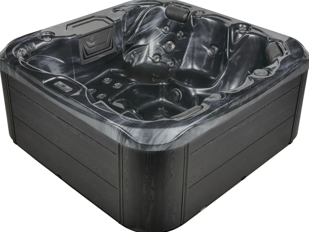 Kylpy- & Poreammeet<Beliani Ulkoporeallas Led-Valot Grafiitinharmaa 200 X 200 Cm Lastarria