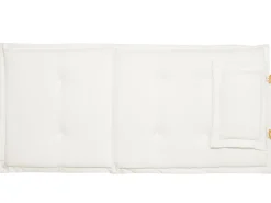 Outlet Beliani Ulkoruokailuryhma 6-Istuttava Akaasiapuinen Luonnonvalkoisilla Pehmusteilla Java