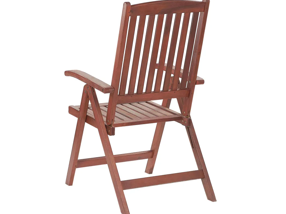 Flash Sale Beliani Ulkoruokailuryhma 6-Istuttava Akaasiapuinen Terrakotan Varisilla Pehmusteilla Toscana