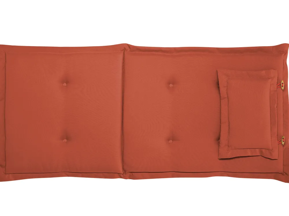 Flash Sale Beliani Ulkoruokailuryhma 6-Istuttava Akaasiapuinen Terrakotan Varisilla Pehmusteilla Toscana