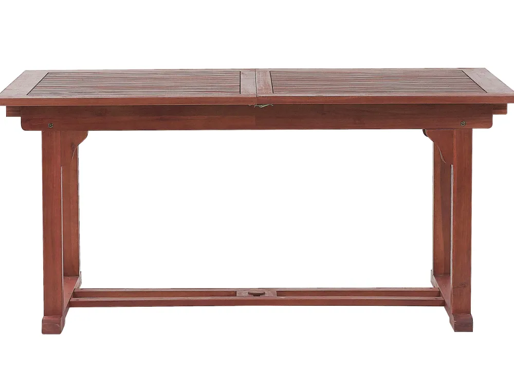 Flash Sale Beliani Ulkoruokailuryhma 6-Istuttava Akaasiapuinen Terrakotan Varisilla Pehmusteilla Toscana