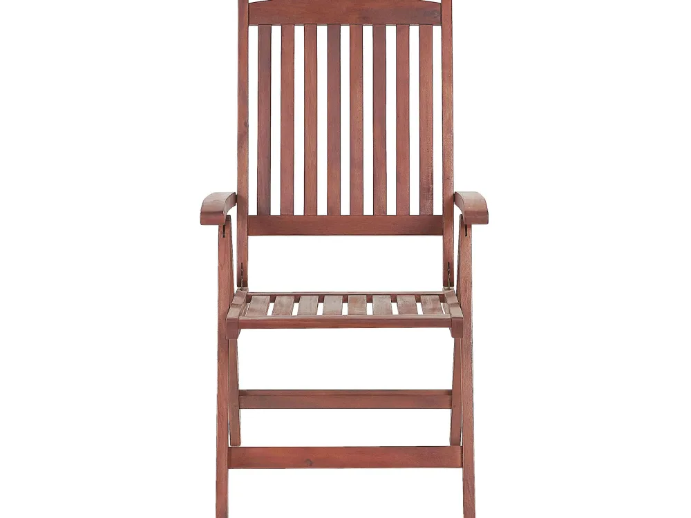 Flash Sale Beliani Ulkoruokailuryhma 6-Istuttava Akaasiapuinen Terrakotan Varisilla Pehmusteilla Toscana