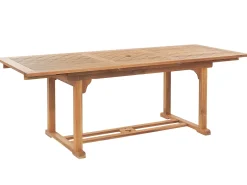 Flash Sale Beliani Ulkoruokailuryhma 6-Istuttava Akaasiapuinen Ruskeanharmailla Pehmusteilla Java