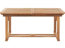 Flash Sale Beliani Ulkoruokailuryhma 6-Istuttava Akaasiapuinen Ruskeanharmailla Pehmusteilla Java