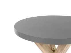 Outlet Beliani Ulkoruokaryhma Betoniefektilla 4-Istuttava Beige Pyorea Olbia