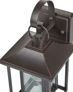 Valaisimet<Beliani Ulkoseinavalaisin Musta Almond