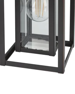 Valaisimet<Beliani Ulkoseinavalaisin Musta Almond