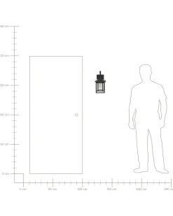 Valaisimet<Beliani Ulkoseinavalaisin Musta Almond