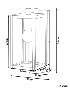 Hot Beliani Ulkoseinavalaisin Rauta Musta Megget