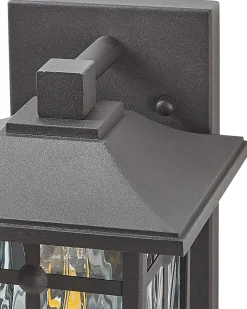 Valaisimet<Beliani Ulkoseinavalaisin Rauta Musta Teviot