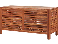 Cheap Beliani UlkoSäilytyslaatikko Tumma Akasiapuu 150L Riviera