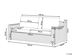 Cheap Beliani Ulkosohva Rottinkinen Vaalea Ardea