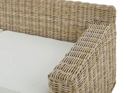 Ulkokalusteet<Beliani Ulkosohvasetti Rottinkinen Vaalea Ardea