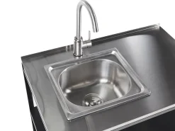 Store Beliani Ulkotiskiallas Teras 2 Hyllya Musta Vilama