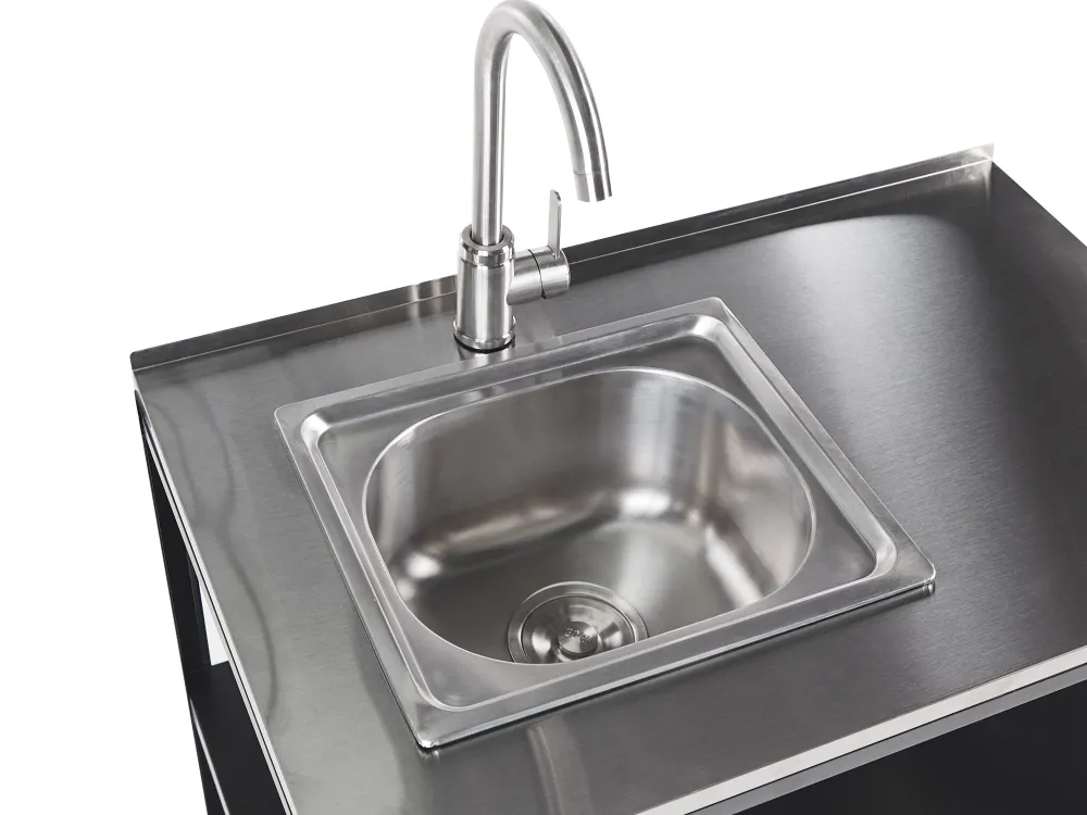 Store Beliani Ulkotiskiallas Teras 2 Hyllya Musta Vilama