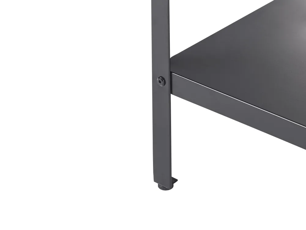 Store Beliani Ulkotiskiallas Teras 2 Hyllya Musta Vilama