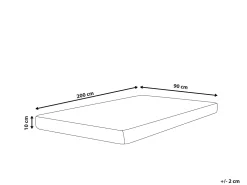 Lastenhuone<Beliani Vaahtomuovipatja Keskikova 90 X 200 Cm Piccolo