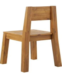 Store Beliani Vaalea Akaasiapuinen Puutarhatuoli 4 Kpl Livorno