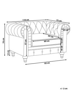 Store Beliani Vaaleanpunainen Samettiverhoiltu Nojatuoli Chesterfield