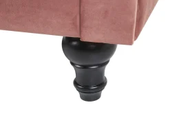 Sohvat<Beliani Vaaleanpunainen Samettiverhoiltu Sohvaryhma Chesterfield