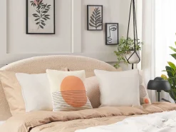 Sale Beliani Valkoinen Koristetyyny Setti 2 Kpl 45 X 45 Cm Heliotrope