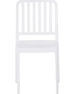 Ulkokalusteet<Beliani Valkoinen Puutarhatuoli 4 Kpl Sersale