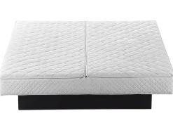 Sängyt<Beliani Vesisanky Kangas Musta 180 X 200 Cm Vichy