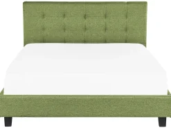 Sängyt<Beliani Vesisanky Kangas Vihrea 180 X 200 Cm La Rochelle