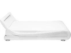 Best Beliani Vesisanky Keinonahka Led-Valo Valkoinen 160 X 200 Cm Avignon